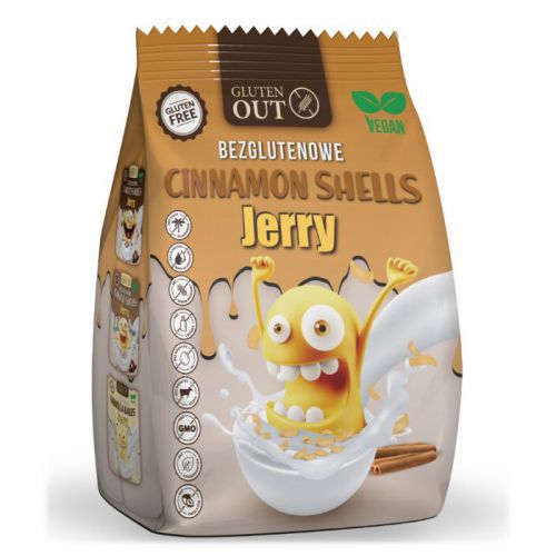 Gluten Out Bezglutenowe Cinnamon Shells Jerry 375g