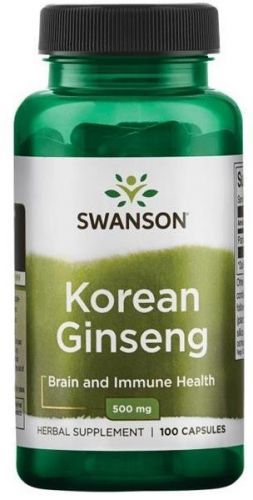 Swanson Ginseng Żeń-Szeń Koreański 500 Mg 100 K