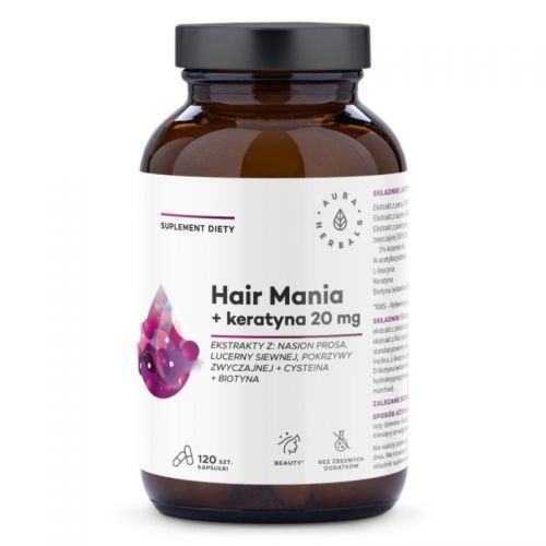 Aura Herbals Hair Mania + keratyna 20 mg 120 k