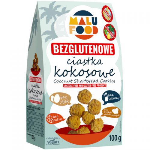 MALU FOOD Ciastka Kokosowe b/glutenu 100 g