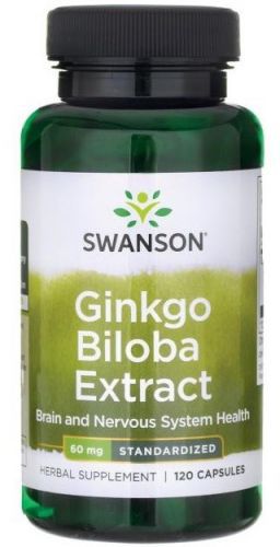 Swanson Ginko Biloba Ekstrakt 60 Mg 120 K