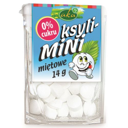 Aka Ksyli-Mini Miętowe 0% Cukru 14G