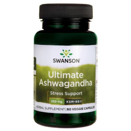 Swanson Ashwagandha Ksm-66 250 Mg 60 K