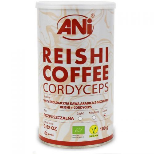 Ani Kawa Ropuszczalna Reishi + Cordyceps BIO 100 g