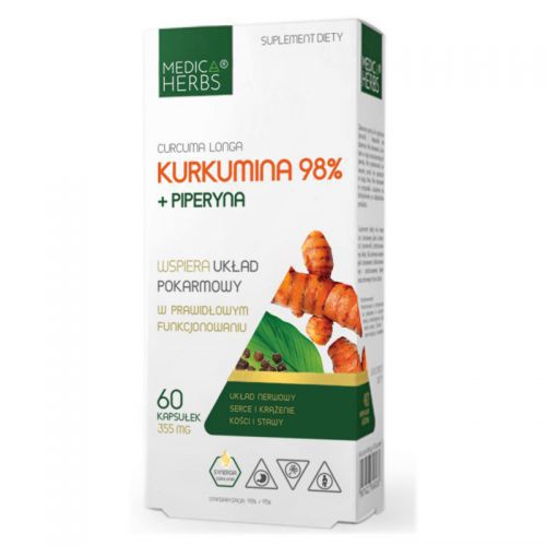Medica Herbs Kurkumina 98 % + piperyna 60 k