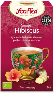 Yogi Tea Herbata Ginger Hibiscus Bio 17X2G