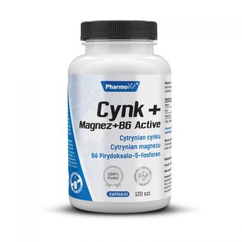 Pharmovit Cynk Magnez B6 Activ 120 kapsułek