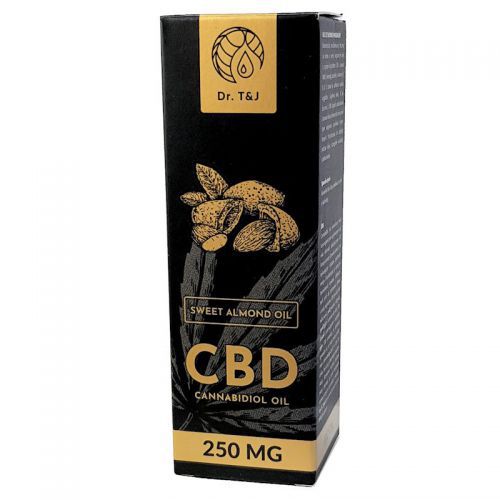 Dr T&J Olej Słodki Migdał Bio CBD 250 mg 50 ml