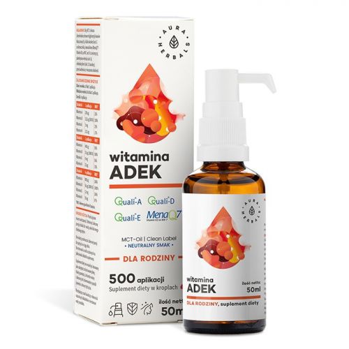 Aura Herbals Witamina ADEK 50 ml odporność MCT