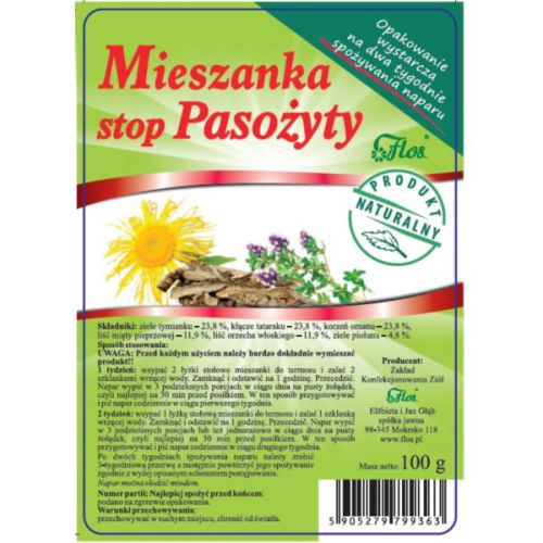 Flos Mieszanka Na Pasożyty 100G Spożywczy