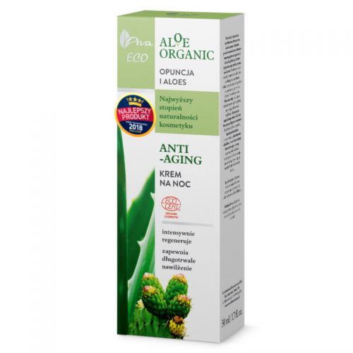 AVA Aloe Organic Krem na noc 50 ml nawilża