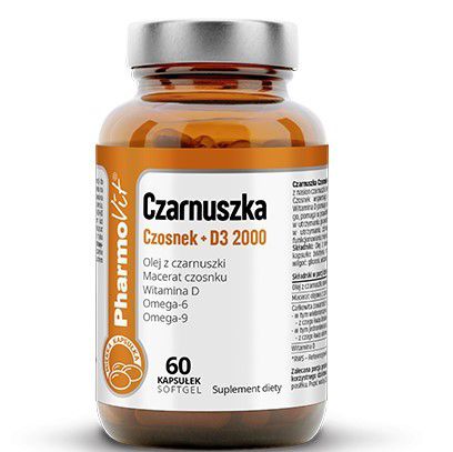 Pharmovit Czarnuszka Czosnek D3 2000 60 k