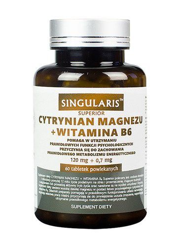 Singularis Cytrynian Magnezu Wit B6 60 Kaps