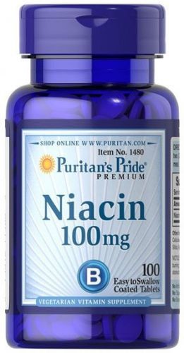 Puritans Pride Niacyna 100 Mg 100 Tabl.