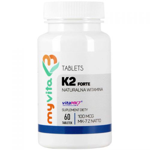 Myvita Witamina K2 Mk7 100 Mcg Z Natto 60 T